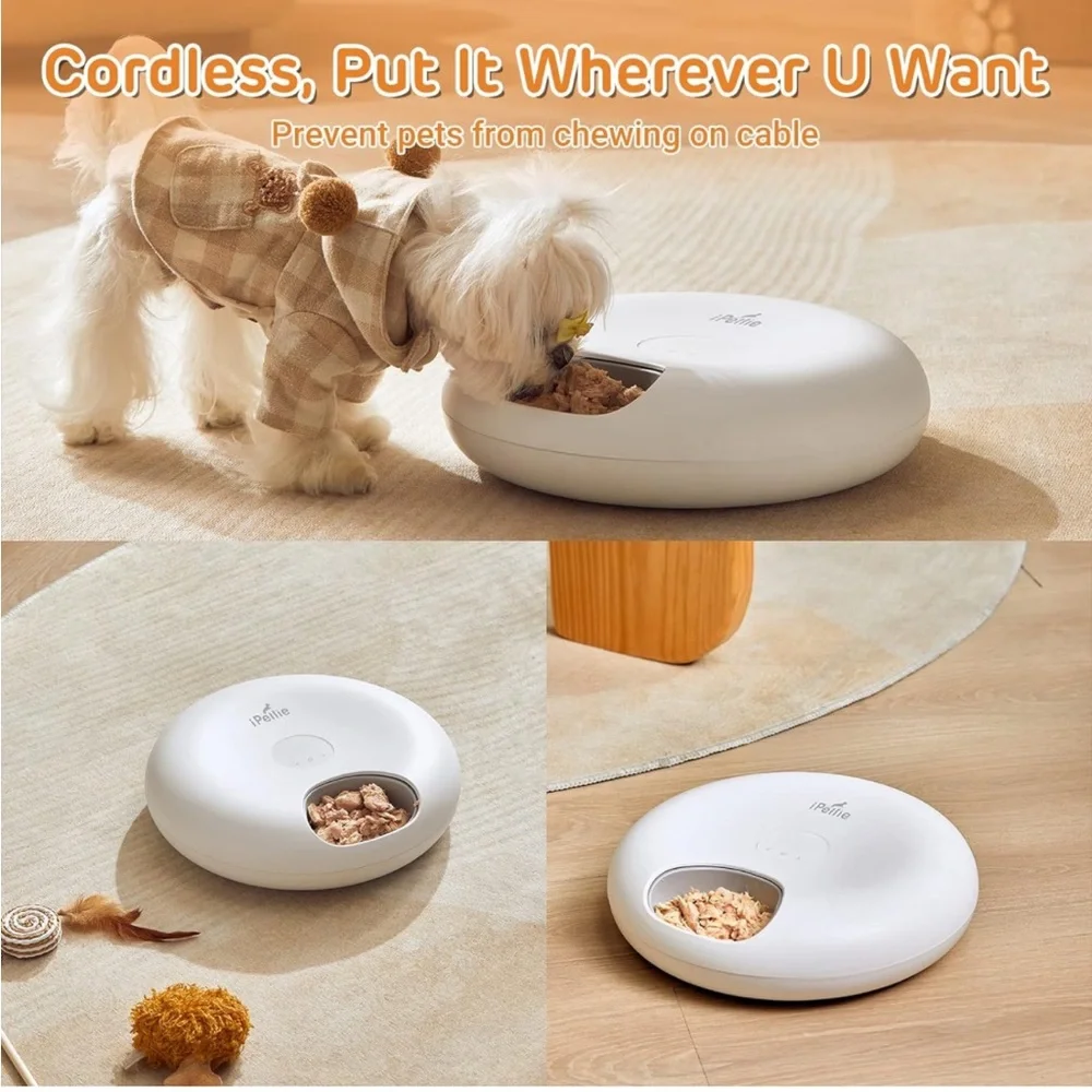 iPettie Donuts Frost WiFi 6 Meal Automatic Cat Food Dispenser